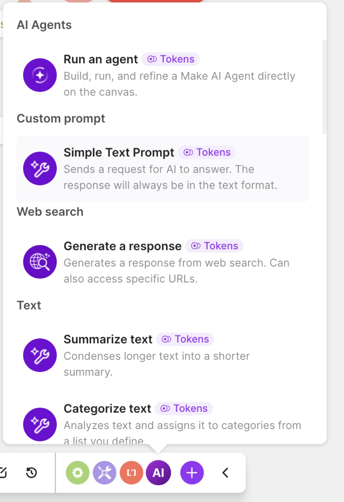 Make menu showing Simple Text Prompt