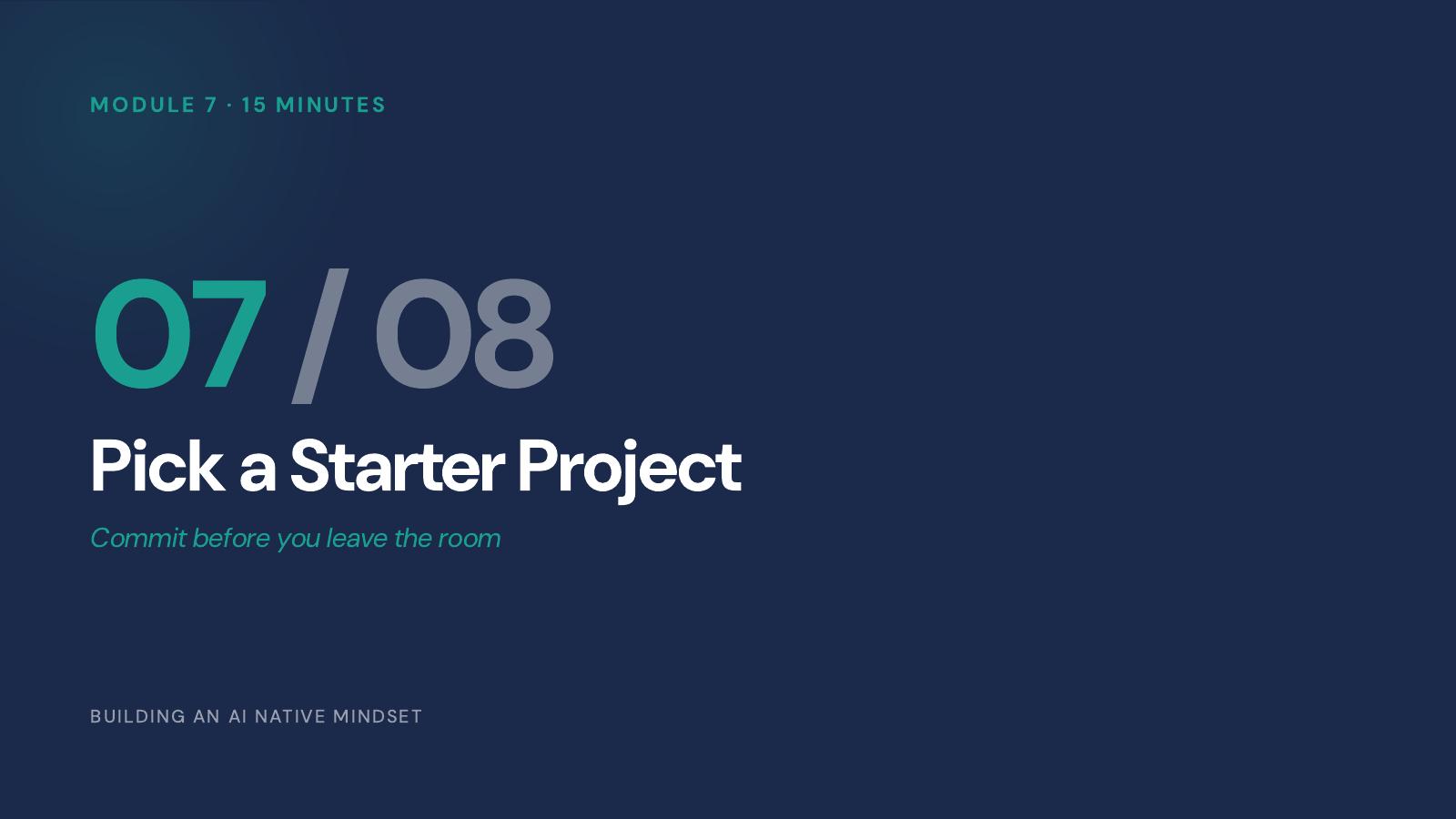 Building an AI Native Mindset — slide 47