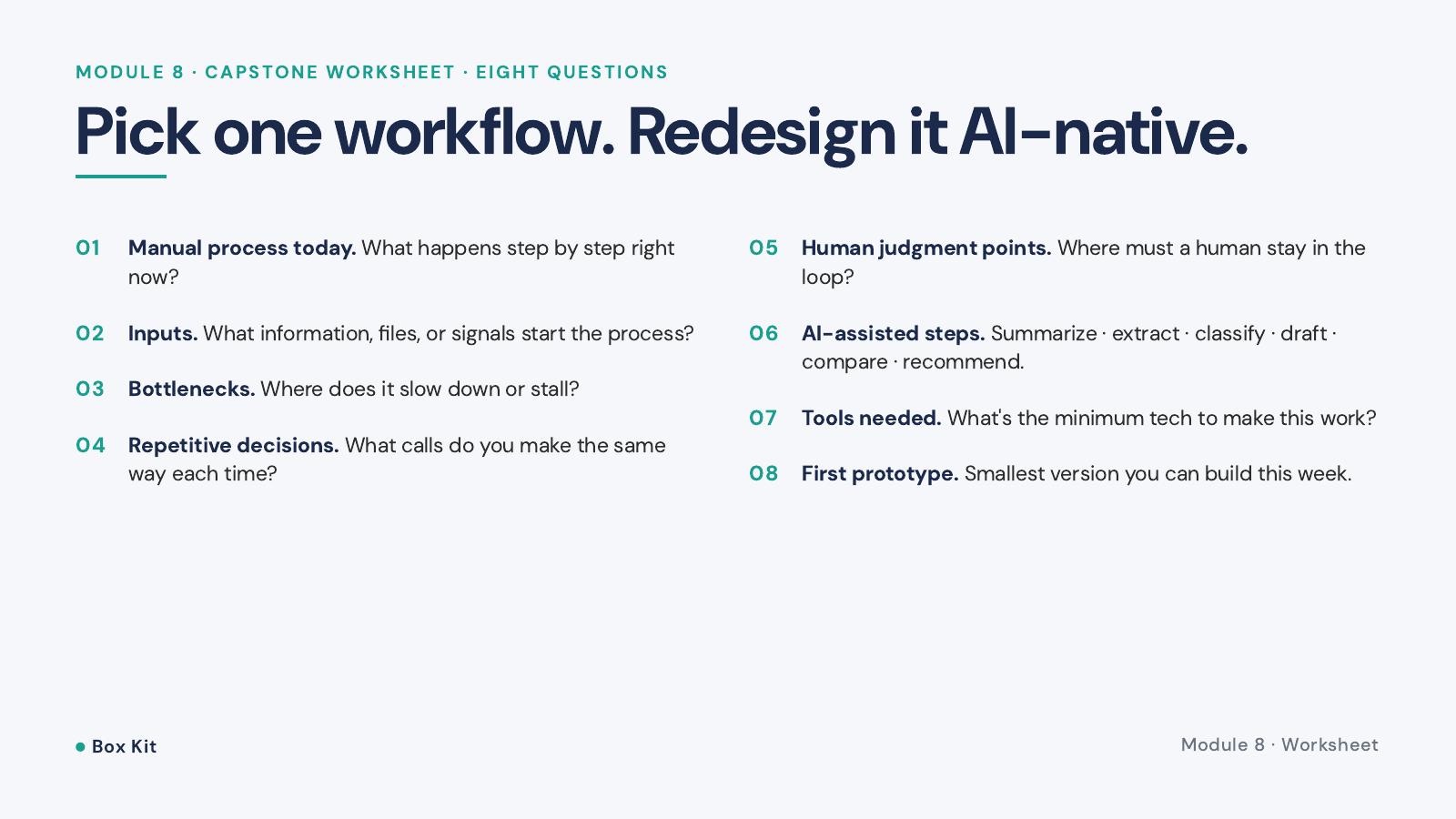 Building an AI Native Mindset — slide 54